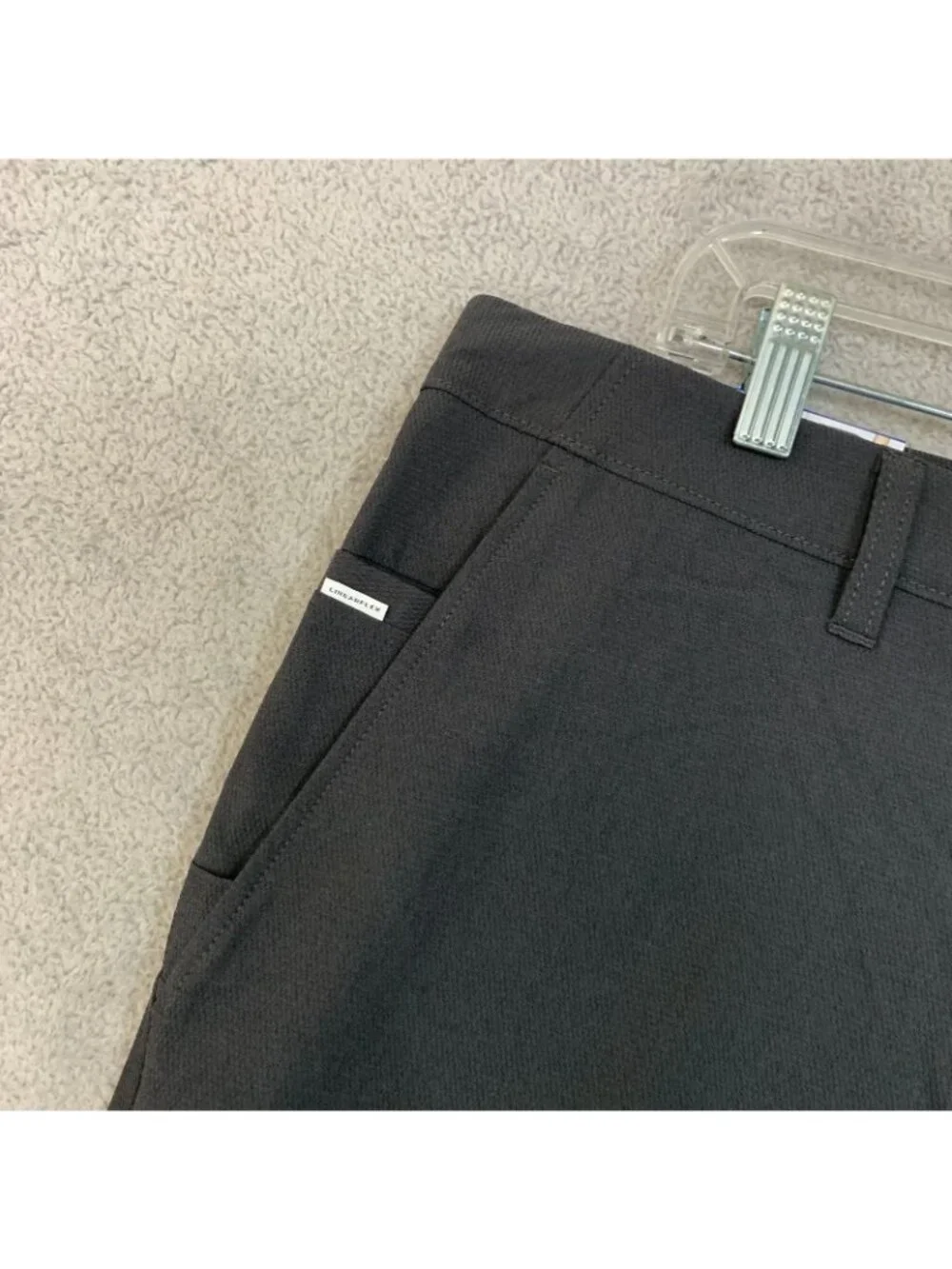 NWT Infinity LinearFlex Men's 36 Dark Gray Hybrid Stretch Shorts